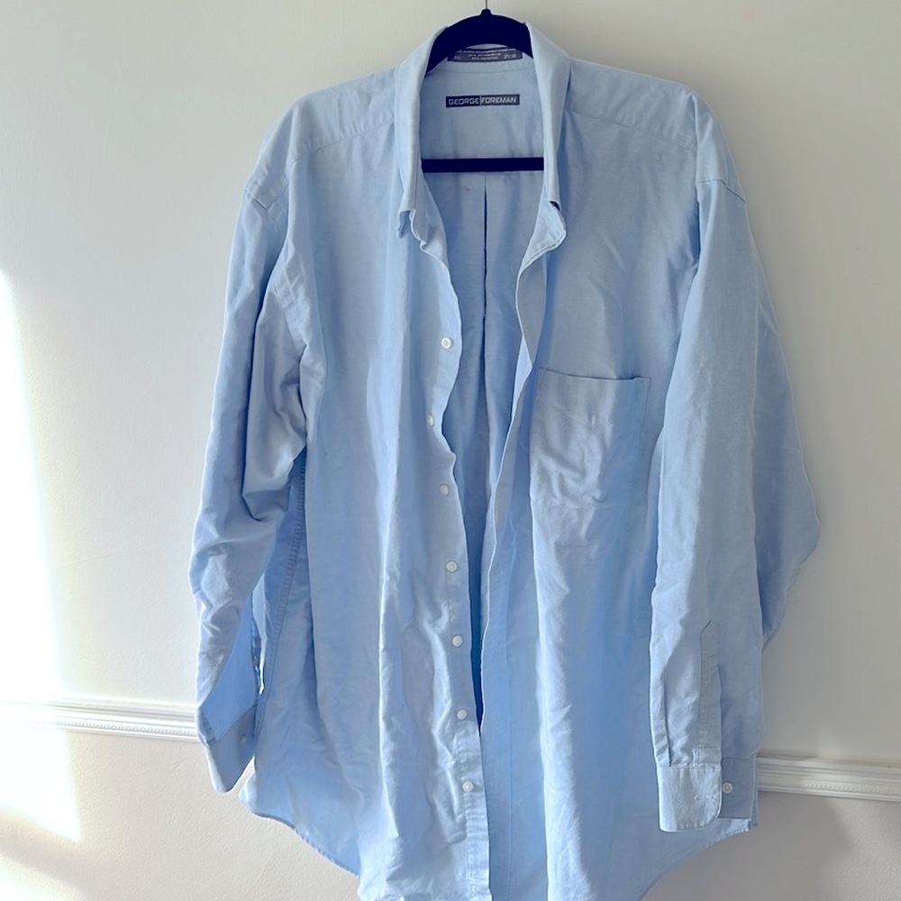 George Foreman Blue shirt